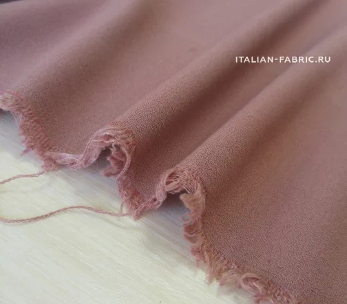 Креп однотонный, цвет каштановый, CR11-3