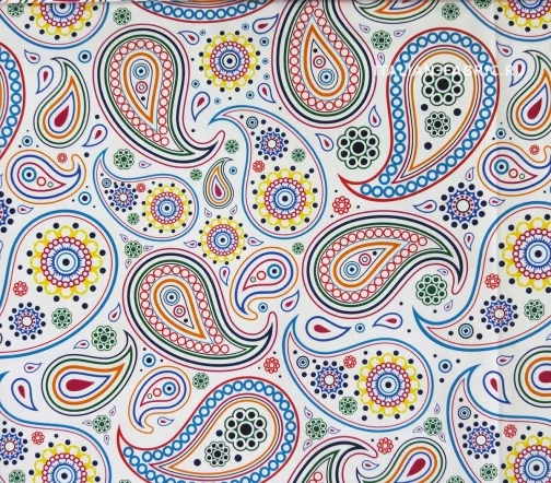 Джинсовая ткань Jil Sander "Пейсли и цветы", 00647