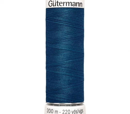 Нить Sew All для всех материалов, 200м, 100% п/э, цвет 904 т.морская волна, Gutermann 748277