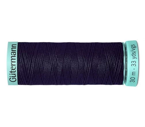 Нить Silk R 753 для фасонных швов, 30м, 100% шелк, цвет 665 сине-черный, Gutermann 723878