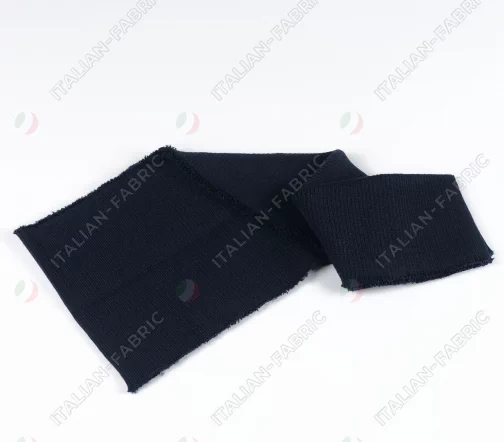 Кромка трикотаж, полушерсть, цвет темно-синий, 134-047