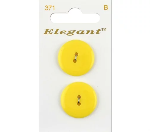 Пуговицы, Elegant, арт. 371 С, 2 отв., 22 мм, пластик, 2 шт.