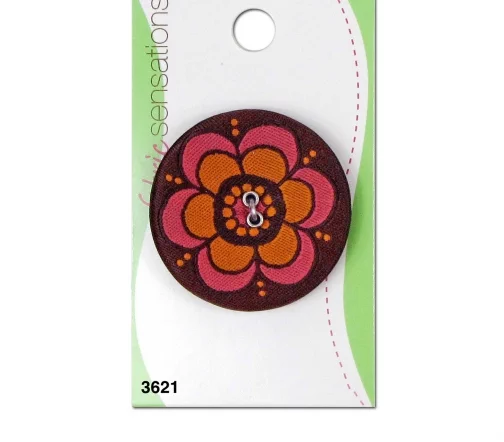 Пуговицы, "Fabric Sensation", арт 3621, 2 отв., 38 мм, нейлон, 1 шт