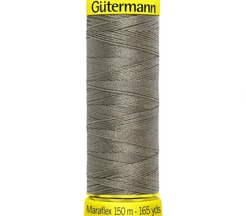 Нить Maraflex для трикотажа, 150м, 100% п/э, цвет 727 дымчато серо-зеленый, Gutermann 777000