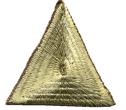Термоаппликация "Треугольник",  цвет песочный, 3,5 x 3,5 x 3,5 см, арт. 23533