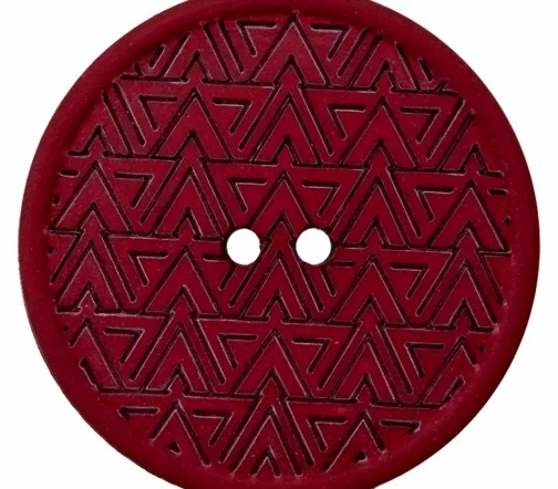 Пуговица, Union Knopf, 2 отв., конопля/пластик, цв.бордо, 28мм, 453503-028-0054