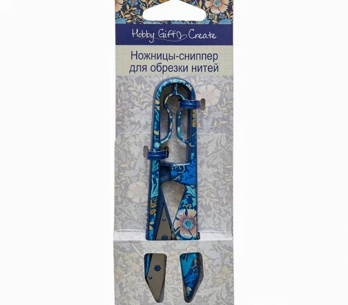 HGC1945.01 Ножницы-сниппер для обрезки нитей, 11 см, цвет синий, Hemline Hobby