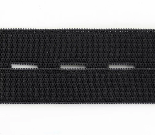 Резинка PEGA перфорированная, 25 мм, цвет черный