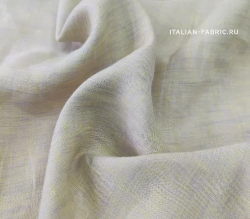 Лен меланж желтый/лавандовый, 1062124-1