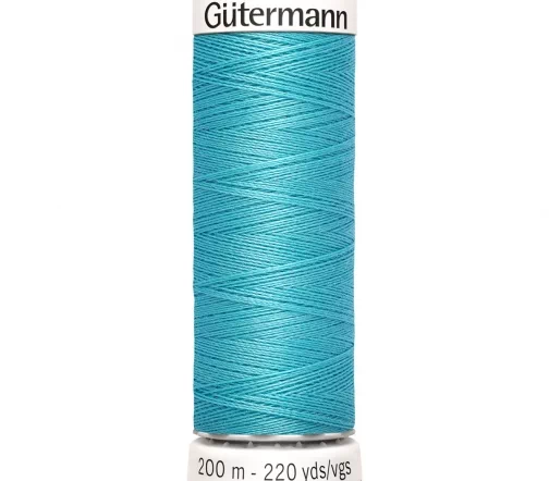 Нить Sew All для всех материалов, 200м, 100% п/э, цвет 714 умеренный аквамарин, Gutermann 748277