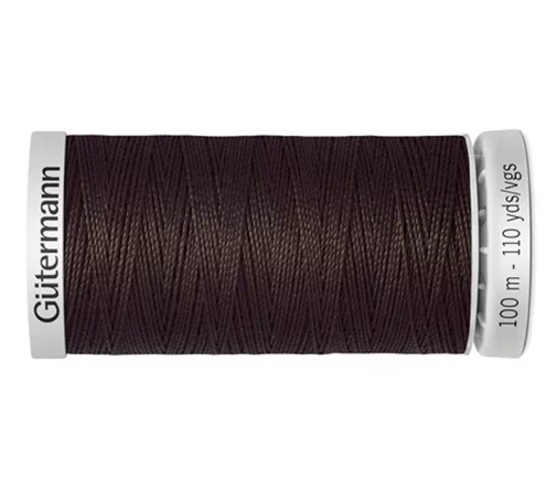 Нить Extra Strong суперкрепкая, 100м, 100% п/э, цвет 696 т.шоколад, Gutermann 724033
