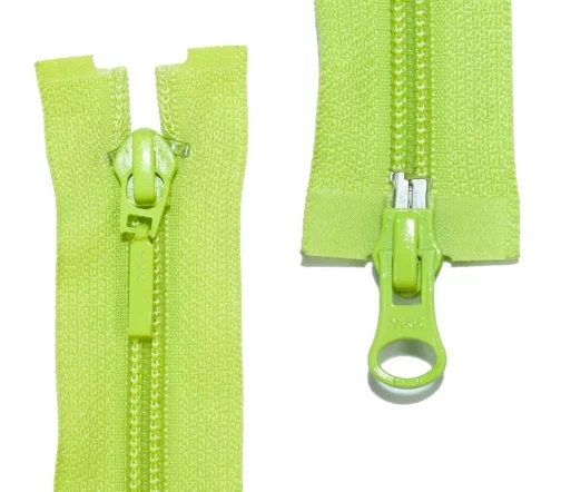 Молния YKK спираль разъёмная, 2 замка, 50см, 5мм, цвет 874, салатовый