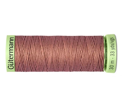 Нить Top Stitch для отстрочки, 30м, 100% п/э, цвет 245 золотисто бежево-розовый, Gutermann 744506