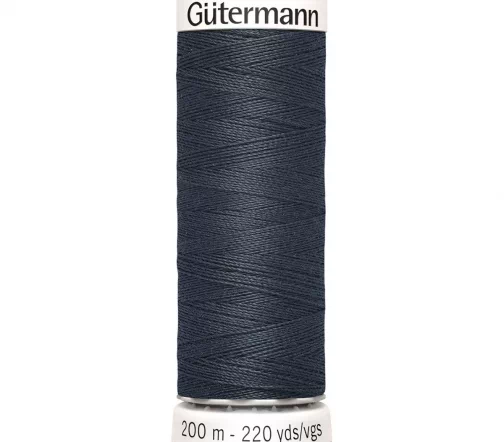 Нить Sew All для всех материалов, 200м, 100% п/э, цвет 095 т.синий графитовый, Gutermann 748277