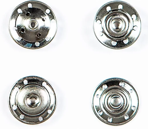 Кнопка пришивная, 19мм, металл, никель, 95112/13
