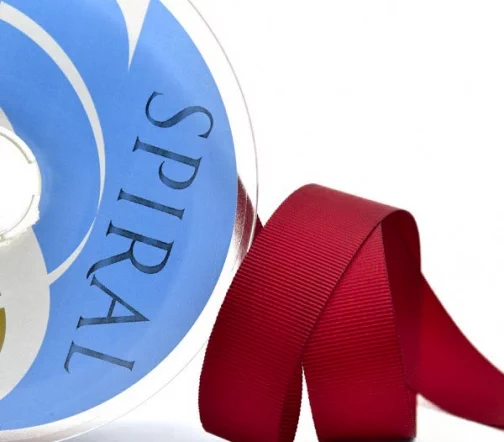 Лента репсовая Safisa 25 мм, цвет 84 вишневый