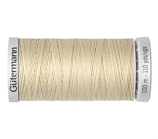 Нить Extra Strong суперкрепкая, 100м, 100% п/э, цвет 414 св.кремово-бежевый, Gutermann 724033