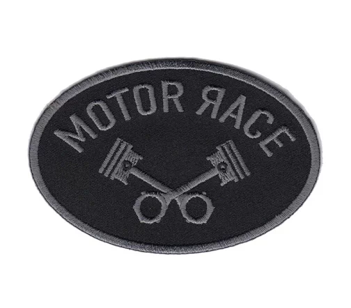 Термоаппликация "Motor Race", 4 х 12,2 см, черный, арт. 569901.C