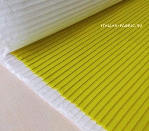 Плиссе креп, цвет желтый, 01726-4