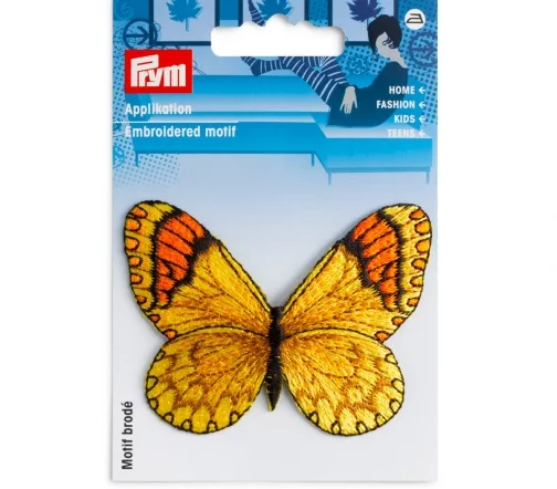 926697 Термоаппликация "Бабочка большая желтая", 7,5х5,5см, Prym