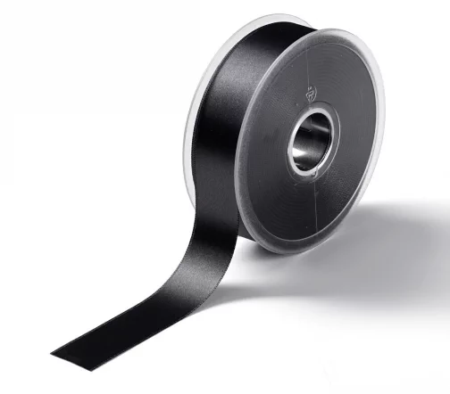 9827 Атласная лента 25мм (00 черный) Prym