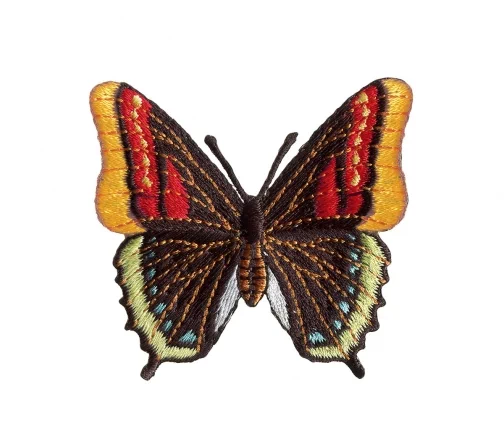 926698 Термоаппликация "Бабочка" 6х5,7 см, цвет черный/многоцветный, Prym
