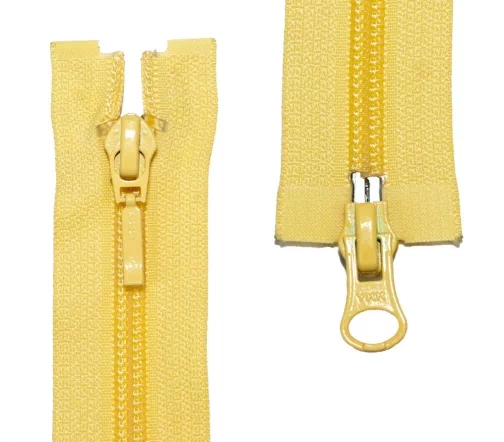 Молния YKK спираль разъёмная, 2 замка, 50см, 5мм, цвет 178, светло-желтый