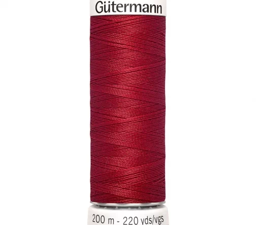 Нить Sew All для всех материалов, 200м, 100% п/э, цвет 046 бургундский, Gutermann 748277