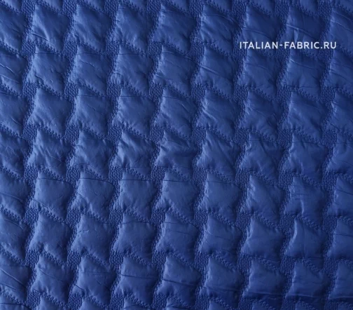 Курточная стеганая ткань с синтепоном, цвет синий, 01128