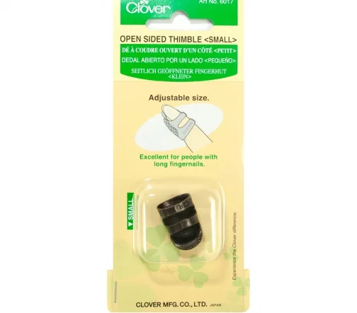 6017 Наперсток регулируемый с открытым верхом маленький, латунь, Clover