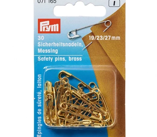 071165 Булавки английские (латунь) 105d 3/0-1, золотой цвет, Prym