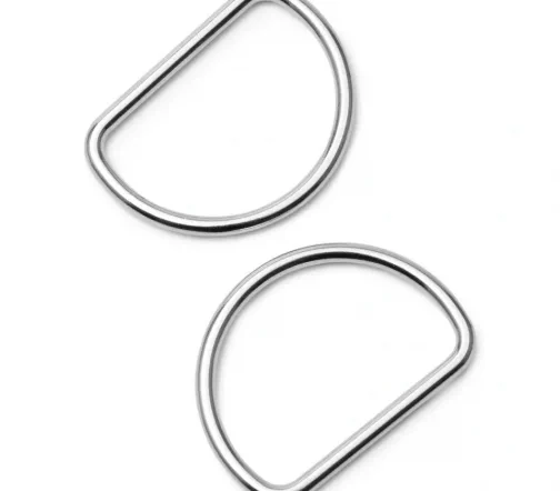 555240 Полукольца, цвет серебристый, 40 мм, упак./2 шт., Prym