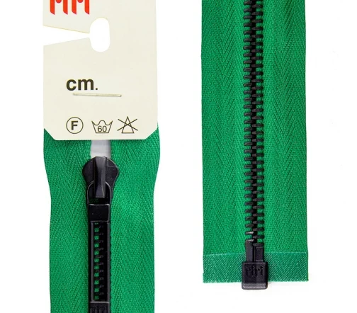 Молния RiRi "Топ" металл разъёмная, 1 замок 6мм 70см, подвеска STAB, цепь Bl, цвет 2715, яр.зеленый