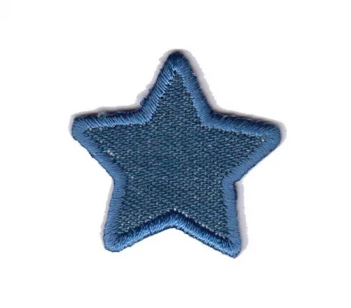 Термоаппликация "Звездочка синий джинс", 3,5 х 3,5 см, арт. 569761.B