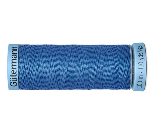 Нить Silk S303 для тонких швов, 100м, 100% шелк, цвет 311 пыльно-синий, Gutermann 744590
