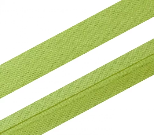 Косая бейка SAFISA, 20мм, хлопок, цвет 119, хаки светлый