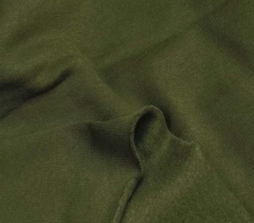 Футер трехнитка с начесом, цвет хаки, 1122416