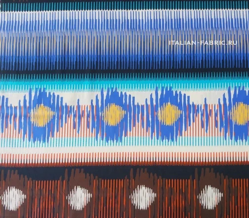 Поплин с этническим принтом, 00340