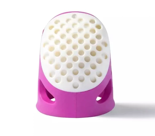 431136 Наперсток 'Ergonomics', размер M, пластик/силикон, ярко-розовый/белый, Prym