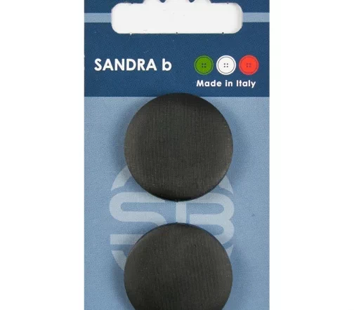 Пуговицы Sandra, на ножке, 28 мм, нейлон, 2 шт., черный, арт. CARD161