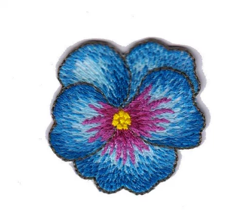 Термоаппликация Marbet "Цветок синий с фиолетовым", 4,7 х 4,4 см, 565377.E