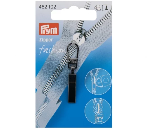 482102 Пуллер (подвеска для молнии) 43*6мм 'Классика', металл, цвет оруж.металл, Prym