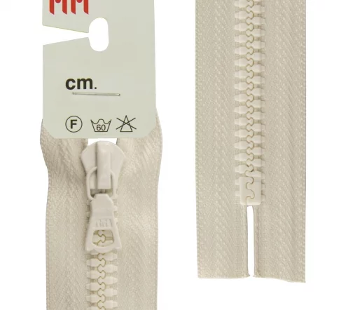 Молния Riri трактор неразъёмная, 1 замок, 6мм, 20см, цвет 2111, бело-бежевый светлый