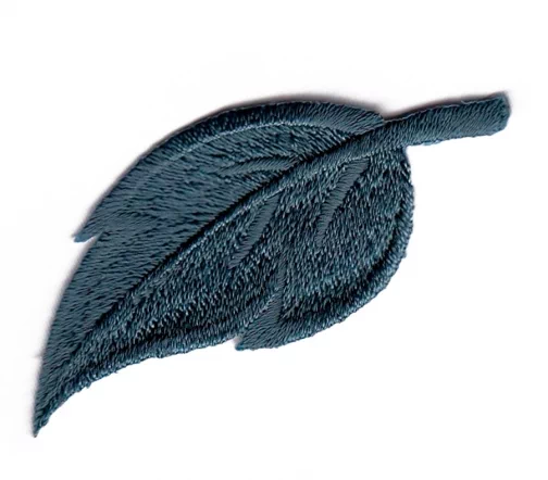 Термоаппликация Marbet "Лист крупный", 6,4 х 2,6 см, серо-синий, 565111.N
