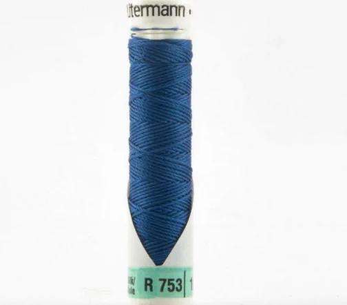 Нить Silk R 753 для фасонных швов, 10м, 100% шелк, цвет 312 светло-синий, Gutermann 703184