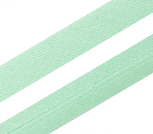 Косая бейка SAFISA, 20мм, хлопок, цвет 135, фисташковый