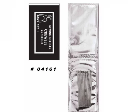 Иглы ручные для шитья и вышивания Crewels с золотым ушком, № 11, 25 шт., PONY 04161