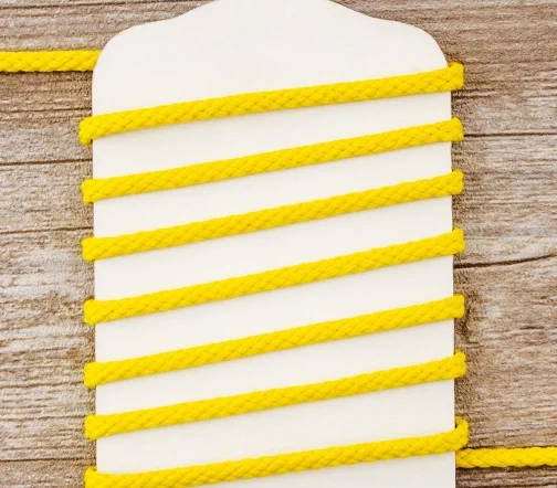 Шнур хлопковый PEGA, цвет желтый, 5 мм