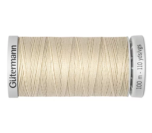 Нить Extra Strong суперкрепкая, 100м, 100% п/э, цвет 169 пломбир, Gutermann 724033
