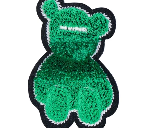Термоаппликация HKM "Мишка-пушистик", 4,5 х 6,8 см, цвет зеленый